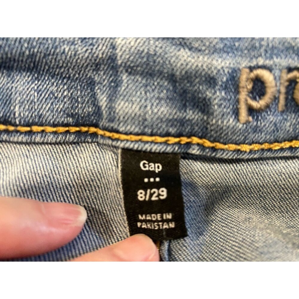 Gap 1969 Jrs./Womens Size 8 31X29(measured)  Blue Jeans Premium Super Skinny - Picture 5 of 13